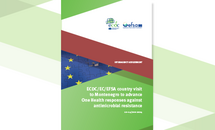 Cover of the report: "ECDC/EC/EFSA country visit to Montenegro to advance One Health responses against antimicrobial resistance"