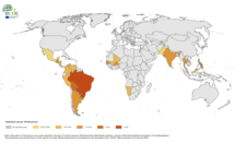 Chikungunya virus disease cases January - December 2023