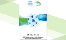 COVID-19 contact tracing meeting report cover