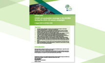 Cover of the report "COVID-19 vaccination coverage in the EU/EEA  during the 2024–25 season campaigns"