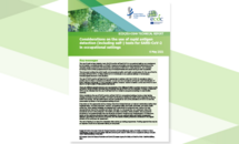 Cover: Considerations on the use of rapid antigen detection (including self-) tests for SARS-CoV-2 in occupational settings