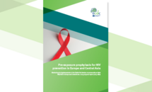 Cover of the report: "Pre-exposure prophylaxis for HIV prevention in Europe and Central Asia - 2024 progress report (2023 data)"