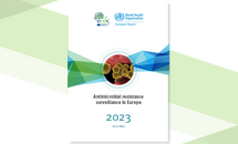 Cover of the report: "Antimicrobial resistance  surveillance in Europe 2023"