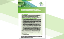 Cover of the report: "Guidelines for the implementation of non-pharmaceutical interventions against COVID-19"