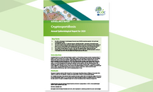 Cover of the report: "Cryptosporidiosis Annual Epidemiological Report for 2020"
