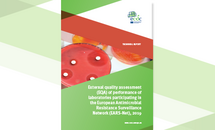 Cover of the report: "External quality assessment (EQA) of performance of laboratories participating in the European Antimicrobial Resistance Surveillance Network (EARS-Net), 2019"A