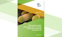 Cover of the report: "Ninth external quality assessment scheme for typing of Shiga toxin-producing Escherichia coli"