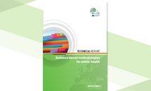 cover of the report: "Evidence-based methodologies for public health"