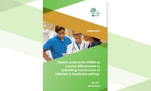 Cover of the report "Generic protocol for COVID-19 vaccine effectiveness in preventing transmission of infection in healthcare settings"