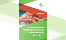 Cover of the report: "Point prevalence survey of healthcare-associated infections"