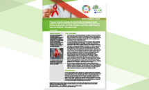 Cover of the report: "Progress towards reaching the Sustainable Development Goals related to HIV in the European Union and European Economic Area"