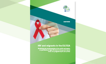Cover of the report: "HIV and migrants in the EU/EEA"