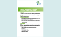 cover of the rules for reimbursements of expenses Thumbnail