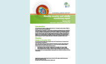 Cover of the report: Monthly measles and rubella monitoring report Thumbnail