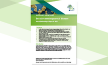 Cover of the report: "Invasive meningococcal disease - Annual Epidemiological Report for 2023"