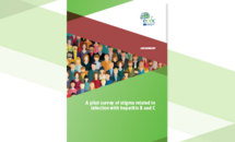Cover of the report: A pilot survey of stigma related to infection with hepatitis B and C