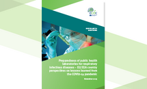 Cover of the report: "Preparedness of public health laboratories for respiratory infectious diseases – EU/EEA country perspectives on lessons learned from the COVID-19 pandemic"