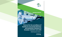 Cover of the report: Protocol for the surveillance of healthcare-associated infections and prevention indicators in European intensive care units HAI-Net ICU protocol, version 2.3"