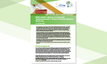 Cover of the report: "Multi-country outbreak of Salmonella Typhimurium and S. Anatum infections linked to Brazil nuts"