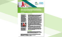 Cover of the report: "Progress towards reaching the Sustainable Development Goals  related to HIV in the European Union and European Economic Area"
