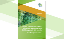 Cover of the report: "European surveillance of COVID-19 in long-term care facilities in the EU/EEA: aggregate data reporting"