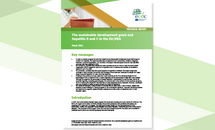 Cover of the report: The sustainable development goals and hepatitis B and C in the EU/EEA