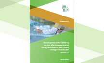 Cover of the report: "Generic protocol for COVID-19 vaccine effectiveness studies during outbreaks in semi-closed settings in the EU/EEA"