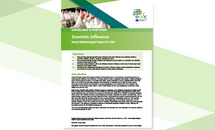 Cover of the report: "Zoonotic influenza - Annual Epidemiological Report 2024"
