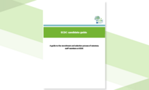Cover - ECDC candidate guide