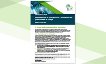 Establishment of EU Reference Laboratories for public health in Europe cover