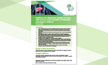 Cover of the report: Guidance for diagnostic testing of cases with severe acute hepatitis of unknown aetiology in children