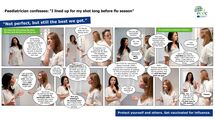 Photo comic to promote seasonal influenza vaccination nurses and doctors sm Thumbnail
