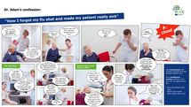 Photo comic to promote seasonal influenza vaccination sick patient sm Thumbnail