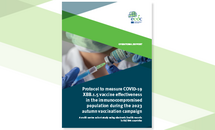 Cover of the protocol to measure COVID-19 XBB.1.5 vaccine effectiveness in the immunocompromised population during the 2023 autumn vaccination campaign