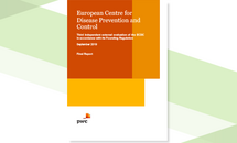 Cover of the Third external evaluation of ECDC (2013-2017)