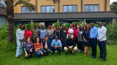 R training in Rwanda group picture
