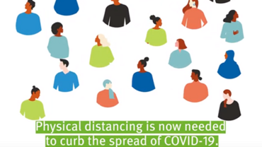Cover for video on COVID-19: physical distancing