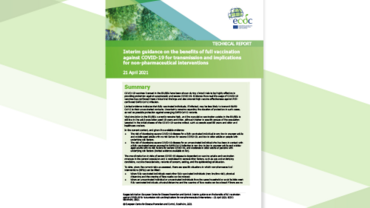 Interim guidance on the benefits of full vaccination against COVID-19 for transmission and implications for non-pharmaceutical interventions