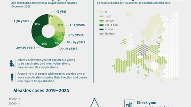 Measles infographic January 2025-December 2025