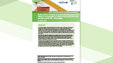 Multi-country outbreak of Salmonella Mbandaka ST413 linked to consumption of chicken meat products in the EU/EEA and the UK- COVER