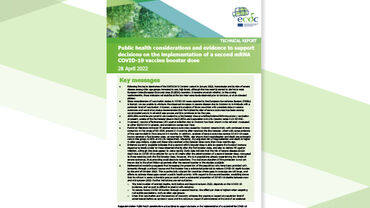 Public health considerations and evidence to support decisions on the implementation of a second mRNA COVID-19 vaccine booster dose cover
