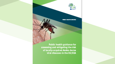 Cover of the report "Public health guidance for assessing and mitigating the risk of locally-acquired Aedes-borne viral diseases in the EU/EEA"