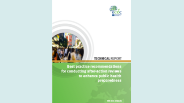 Cover of the report Best practice recommendations for conducting after-action reviews to enhance public health preparedness 