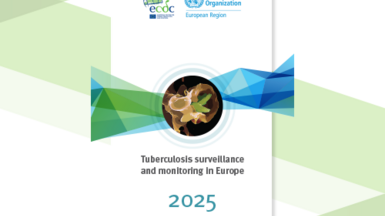 Cover of the report: "Tuberculosis surveillance and monitoring in Europe 2025 - 2024 data"