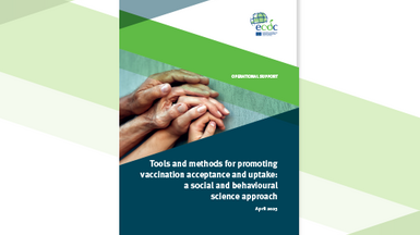 Cover of the report: "Tools and methods for promoting vaccination acceptance and uptake: a social and behavioural science approach"