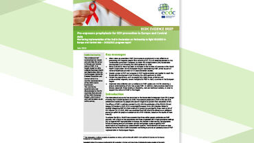 PrEP for HIV prevention in Europe and Central Asia report cover