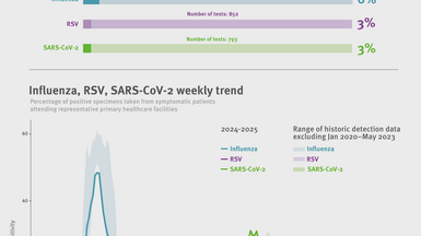 Weekly respiratory virus update, week 17, April 2025