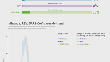 Weekly respiratory virus update, week 43, October 2025