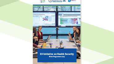 Cover of the work programme of the EU Initiative on Health Security