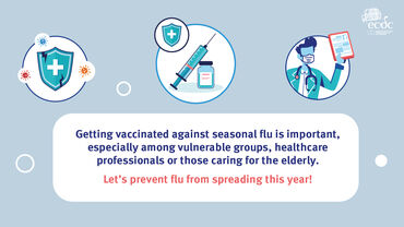 Image explaining why vaccination against seasonal influenza is important for vulnerable groups